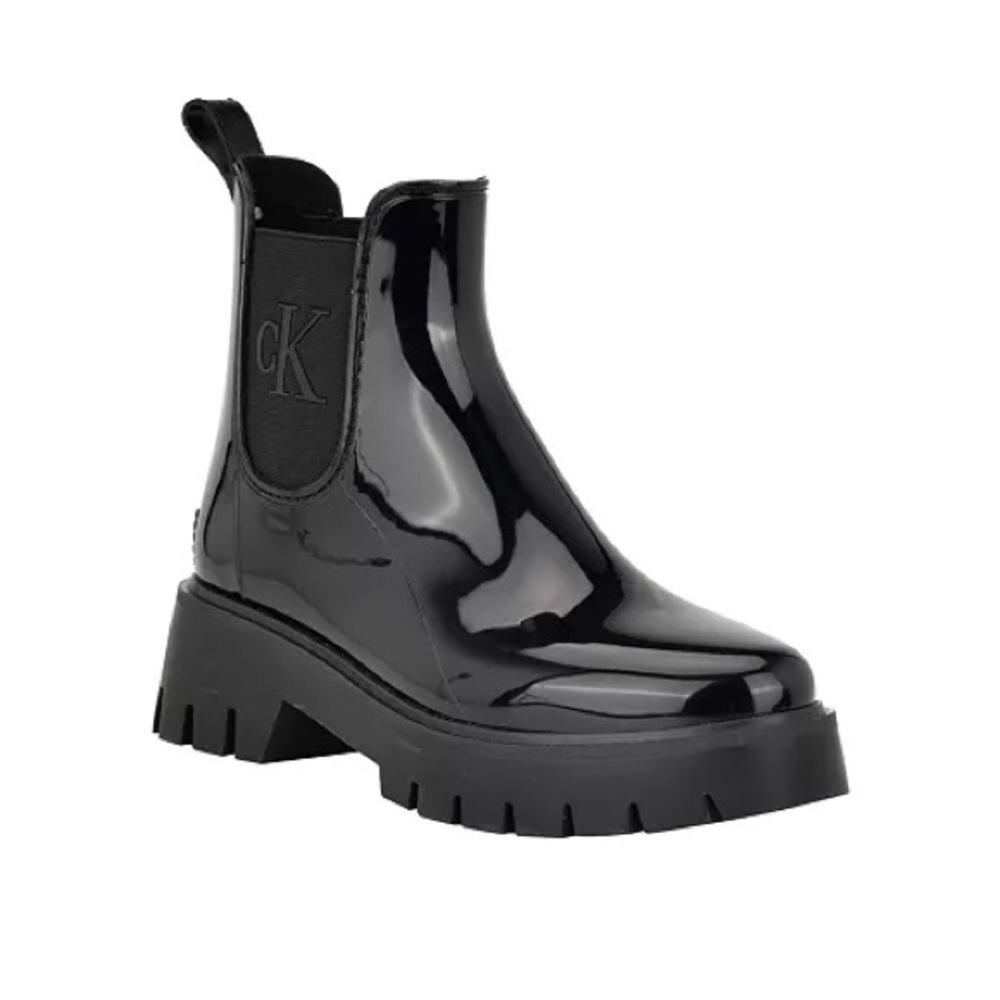 Calvin Klein Women's Wende Lug Sole Rain Boots- Size 10M